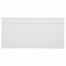 Waterworks 02-90622-45123 - Cottage Batten Base 6'' x 12'' in Dover White Glossy Solid