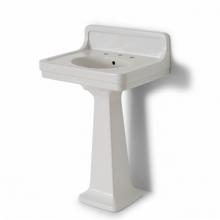 Waterworks 11-77447-85735 - Alden Fine Fire Clay / Vitreous China Single Pedestal Lavatory Sink 26'' x