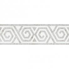 Waterworks 03-42937-03435 - Aqualinea Solid Spiral Key Petite Border 5 1/4'' x 8 7/8'' in Stone Group 1