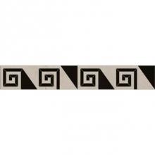 Waterworks 03-62501-83529 - Aqualinea Solid Triangle Key Petite Border 3 1/4'' x 10 5/8'' in Stone Group