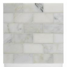Waterworks 03-63222-66628 - Studio Stone 1 7/8'' x 3 3/4'' Staggered Mosaic in Oyster White