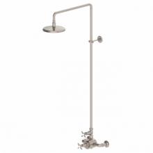 Waterworks 05-00309-48084 - Easton Classic Two Cross Handle Exposed Thermostatic System with 8'' Shower Rose in