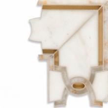 Waterworks 03-75041-08022 - Aqualinea Carnegie Petite Continuous Corner 3 3/4'' x 5 9/16'' in Stone Group