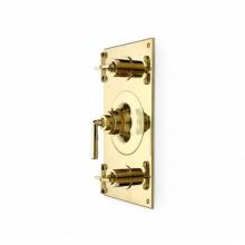 Waterworks 05-74783-42450 - Henry Metal Lever Handle Thermostatic with Metal Cross Handle Shutoffs Trim in