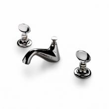 Waterworks 07-23528-74679 - Opus Low Profile Three Hole Deck Mounted Lavatory Faucet with Crystal Lever Handles in Shiny