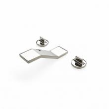 Waterworks 07-03451-20455 - Formwork Low Profile Three Hole Deck Mounted Lavatory Faucet with Metal Knob Handles in Carbon,