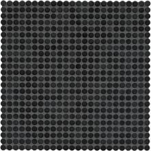 Waterworks 16-75114-40628 - Penny Tile 1/2'' Penny Mosaic in Black Glossy