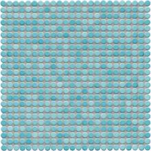 Waterworks 16-00698-70843 - Penny Tile 1/2'' Penny Mosaic in Gulf Glossy