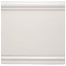 Waterworks 02-38243-73945 - Archive Instock Fifth Avenue Standard Base 6 x 6 Stopend in White Glossy Solid