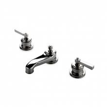 Waterworks 07-97588-99261 - Aero Low Profile Three Hole Deck Mounted Lavatory Faucet with Metal Lever