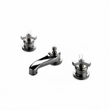 Waterworks 07-43533-85880 - Aero Low Profile Three Hole Deck Mounted Lavatory Faucet with Metal Cross Handles in Shiny