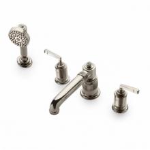 Waterworks 09-91789-36732 - R.W. Atlas Low Profile Concealed Tub Filler With Handshower and Metal Lever Handles in