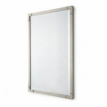 Waterworks 21-67146-43178 - R.W. Atlas Metal Rectangular Horizontal Wall Mounted Stationary Mirror 20 x 32 x 1 3/8 in Nickel