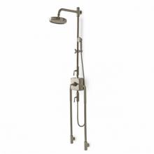 Waterworks 05-27642-82284 - R.W. Atlas Exposed Thermostatic System with 8'' Shower Rose and Handshower and Metal