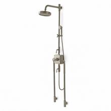 Waterworks 05-27355-10660 - R.W. Atlas Exposed Thermostatic System with 8'' Shower Rose and Handshower and Metal