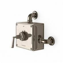 Waterworks 05-53702-90663 - R.W. Atlas Exposed Thermostatic Valve with Metal Lever Handle in Antique