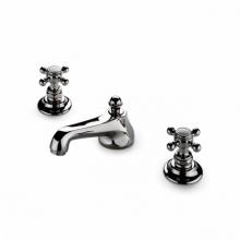 Waterworks 07-47567-87728 - Astoria Low Profile Three Hole Deck Mounted Lavatory Faucet with Metal Cross Handles in Chrome, 1.