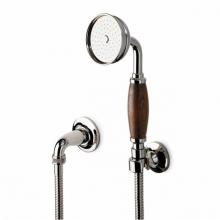 Waterworks 05-80361-84413 - Easton Classic Handshower On Hook with Oak Handle in