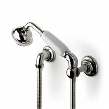 Waterworks 05-80783-61662 - Etoile Handshower On Hook with White Porcelain Handle in Nickel, 2.5gpm (9.5 L/min)