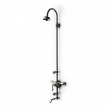 Waterworks 05-75561-93768 - Etoile Exposed Thermostatic System with 4 1/2'' Shower Rose and Tub Filler and White