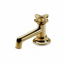 Waterworks 07-67438-09164 - Henry Low Profile One Hole Deck Mounted Lavatory Faucet with Metal Cross Handle in Unlacquered