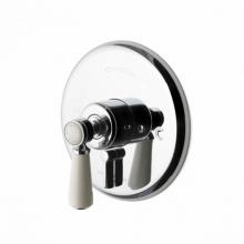 Waterworks 05-21197-77332 - Highgate Pressure Balance with Diverter Trim with White Porcelain Lever Handle in