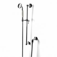 Waterworks 05-89891-06277 - Highgate Handshower On Bar with White Handle in Unlacquered