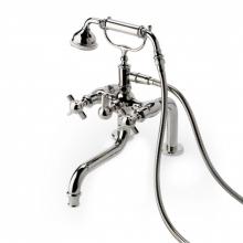Waterworks 09-88214-03533 - Olympia Exposed Tub Filler With Handshower and Metal Lever Diverter in Burnished