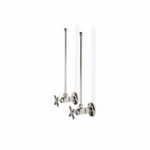 Waterworks 26-17696-20394 - Universal Angle Faucet Supply Kits 1/2 Compression x 3/8 O.D. Compression in Unlacquered Brass Com