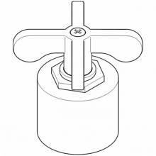 Waterworks 40-19529-57704 - Service Parts Cross Handle with Teak Cylinder in