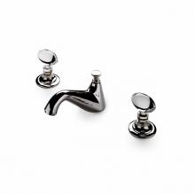 Waterworks 07-15958-06033 - Opus Low Profile Three Hole Deck Mounted Lavatory Faucet with Crystal Egg Handles in Nickel