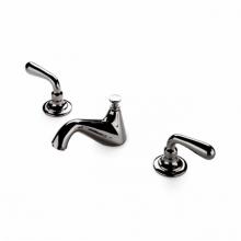 Waterworks 07-59317-48754 - Opus Low Profile Three Hole Deck Mounted Lavatory Faucet with Metal Lever Handles in Nickel, 1.2gp