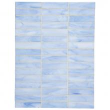 Waterworks 01-83526-13520 - Repose 1 x 4 Stacked Mosaic in Antique Mirror Glossy Solid