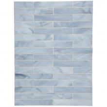 Waterworks 01-55813-32256 - Repose 1 x 6 Staggered Mosaic in Antique Mirror Glossy Solid