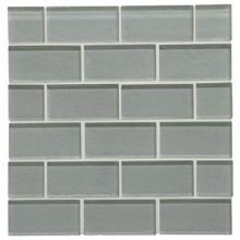 Waterworks 01-63694-58808 - Optix Glacier Bay 2'' x 4'' Staggered Mosaic in Summer Sailing Matte