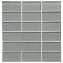 Waterworks 01-65587-21057 - Optix Glacier Bay 2'' x 4'' Stacked Mosaic in Garden Path Matte