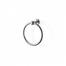 Waterworks 22-65696-58549 - Crystal 7 Brass Towel Ring in Nickel