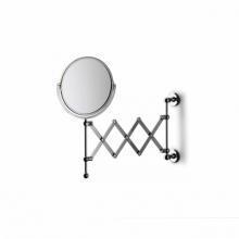 Waterworks 21-86997-12081 - Crystal Wall Mounted 7 1/4 dia. Magnifying Extension Mirror in Nickel