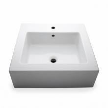 Waterworks 11-20786-54032 - Larsen Rectangular Porcelain Lavatory Sink (3 Hole) Double Glazed 23 5/8 x 18 1/2 x 6 in White