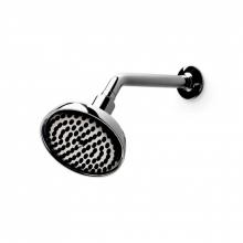 Waterworks 05-34292-25511 - .25 5 1/2 Shower Head, Arm and Flange with Fixed Spray in Unlacquered Brass, 2.5gpm