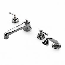 Waterworks 09-09388-35525 - Aero Retro Low Profile Concealed Tub Filler With Handshower and Metal Lever Handles in