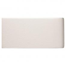 Waterworks 02-45083-47212 - Architectonics Handmade Instock Field Tile 3 x 6 Bullnose Single (Short) in Mykonos Glossy Solid (