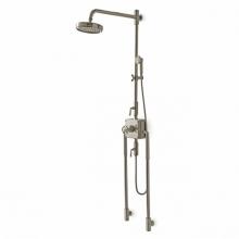 Waterworks 05-15014-47776 - R.W. Atlas Exposed Thermostatic System with 8'' Shower Rose, Arm, Handshower, Metal