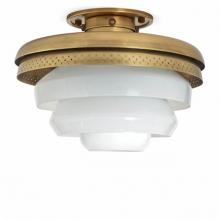 Waterworks 18-46406-49921 - R.W. Atlas Ceiling Flush Mount with Glass Shades in Unlacquered