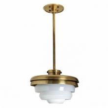 Waterworks 18-87954-15111 - R.W. Atlas Ceiling Mounted Pendant with Glass Shades in Unlacquered