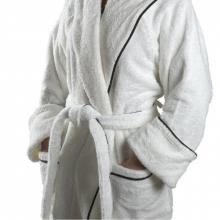 Waterworks 36-43563-45761 - Gotham Unisex Robe Small in White/Black