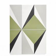 Waterworks 04-02340-09819 - Promenade Decorative Field Tile V8 8'' x 8'' Matte