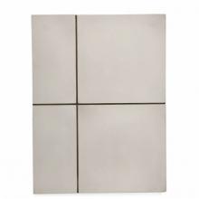 Waterworks 04-88602-84110 - Promenade Field Tile 8 x 8 Bullnose Single in Heron Matte
