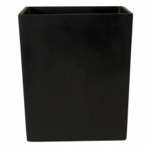 Waterworks 22-50504-39417 - Resin One Size Rectangular Waste Can in Black