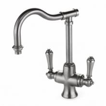 Waterworks 07-85743-64628 - Medoc One Hole High Profile Kitchen Faucet, Metal Lever Handles in Chrome,